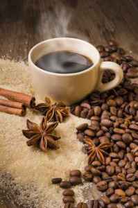 caffè caldo e aromi